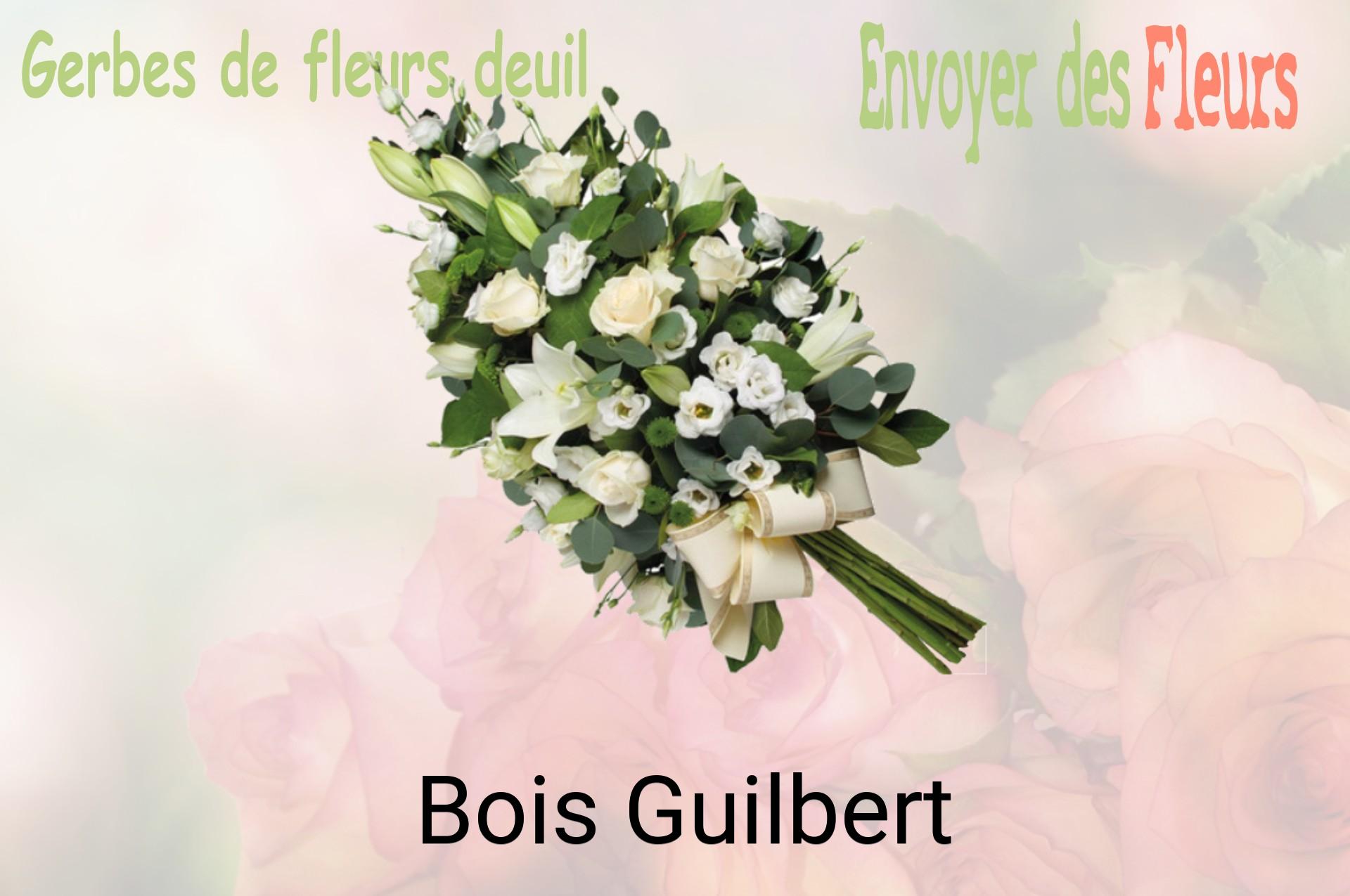 Gerbe de fleurs de deuil livrée à Bois-Guilbert